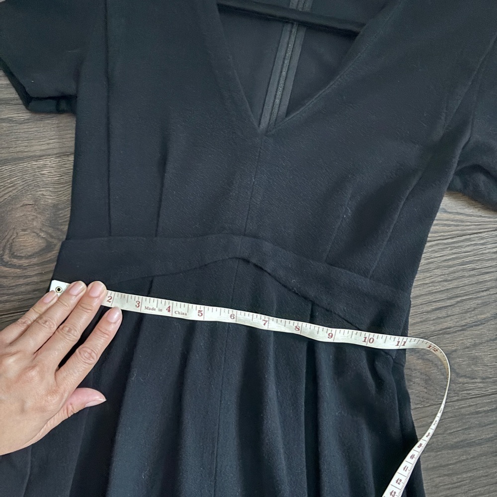 Babaton black V line dress Leon pencil dress - Picture 7 of 8